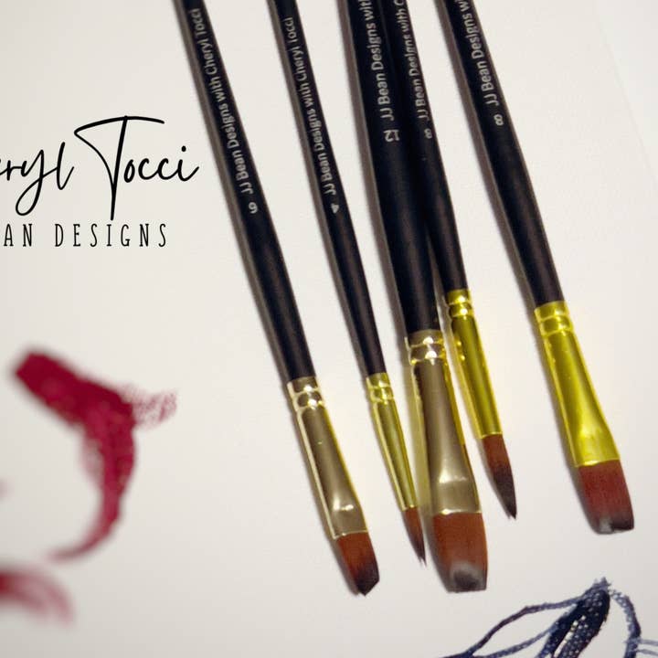 Premium Artist Brushes from JJ Bean Designs with Cheryl for wholesale by JJ Bean Designs