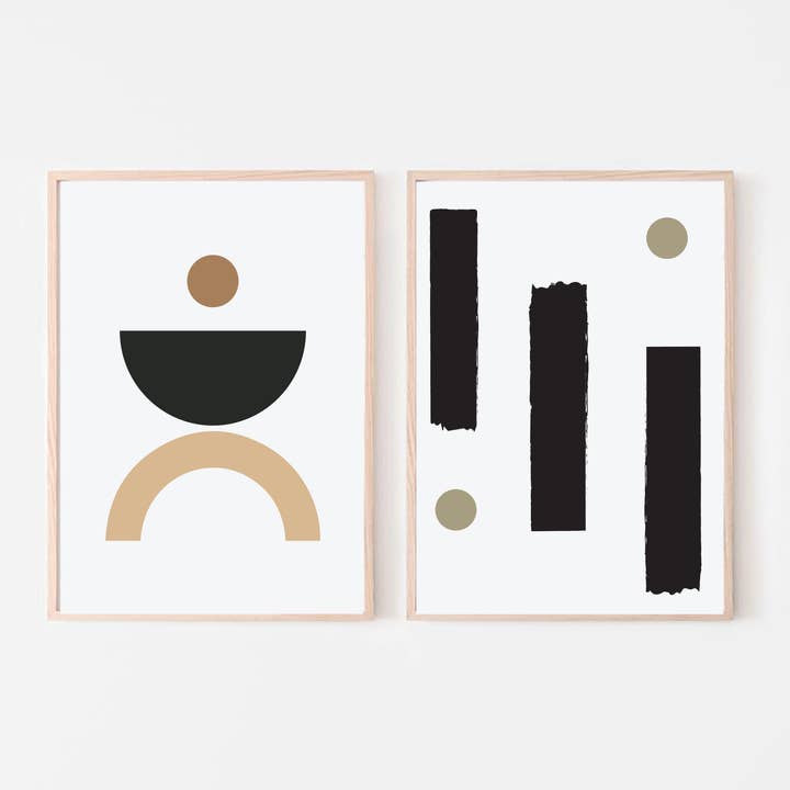 Modern Abstract Shapes Wall Art for wholesale by Lumina