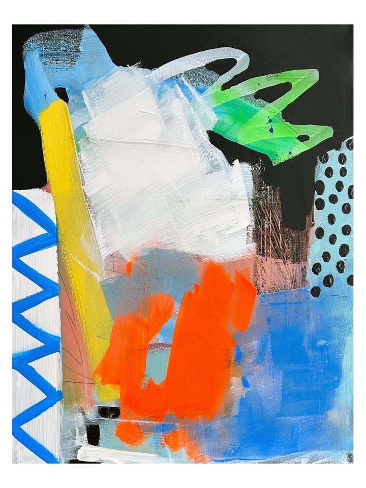 Yellow Brick Road Abstract Art Print for wholesale by Valerie Dumas Art