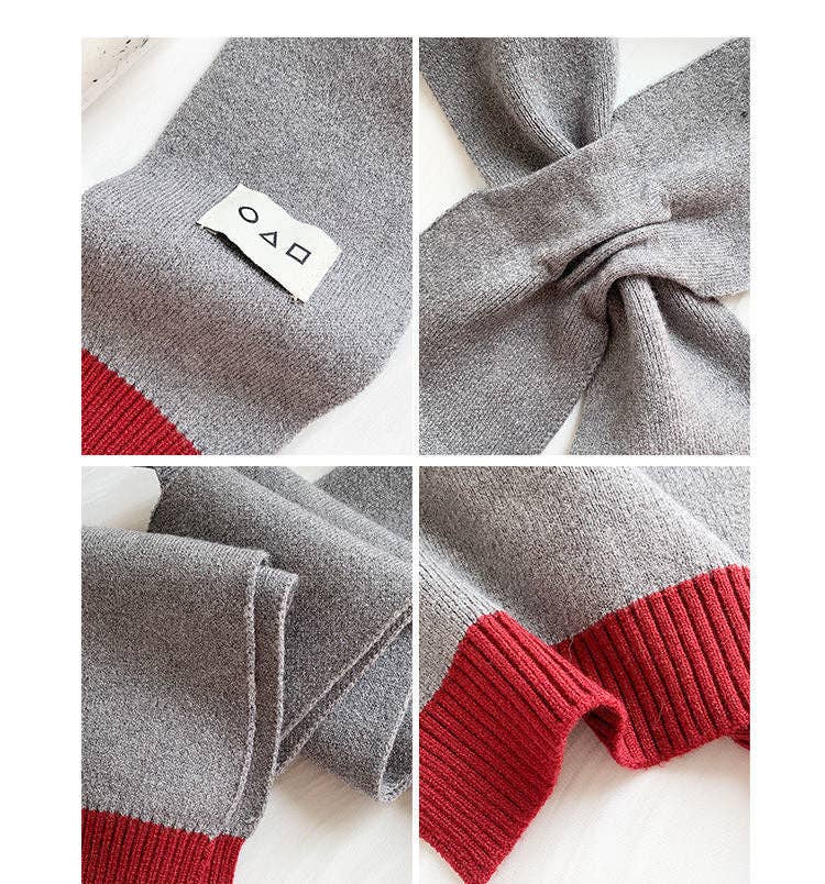 VividLux - Wholesale Wrap - Women's - Cozy Colorblock Knit Shawl24