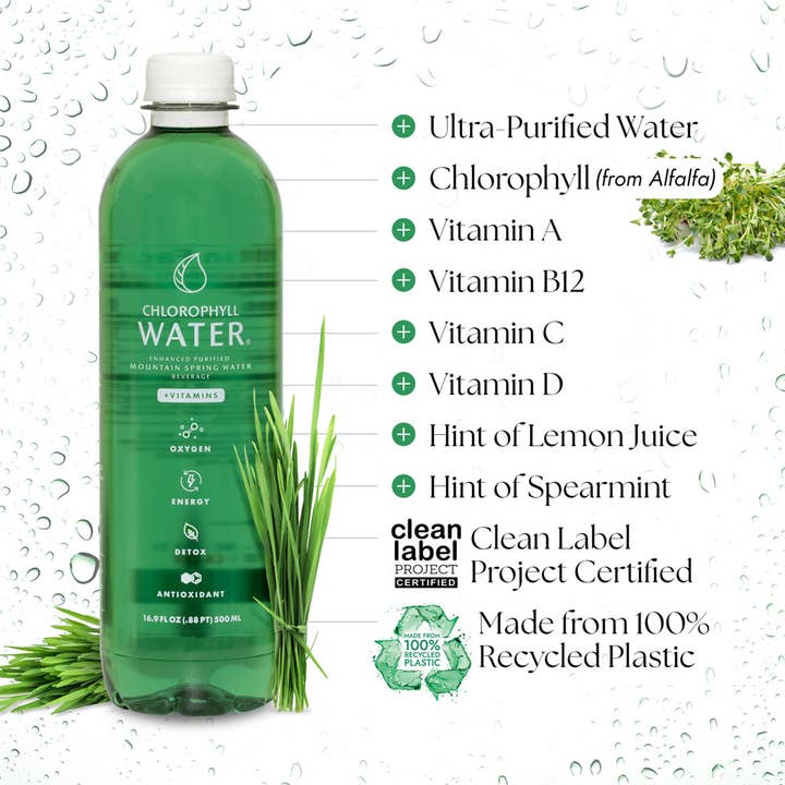 Chlorophyll Water - Wholesale Still Water - Chlorophyll Water (Ultra-Purified w/ Essential Vitamins)2