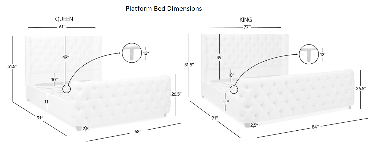Jennifer Taylor Home - Wholesale Bed - Brooklyn Tufted Bed Headboard and Footboard Set10