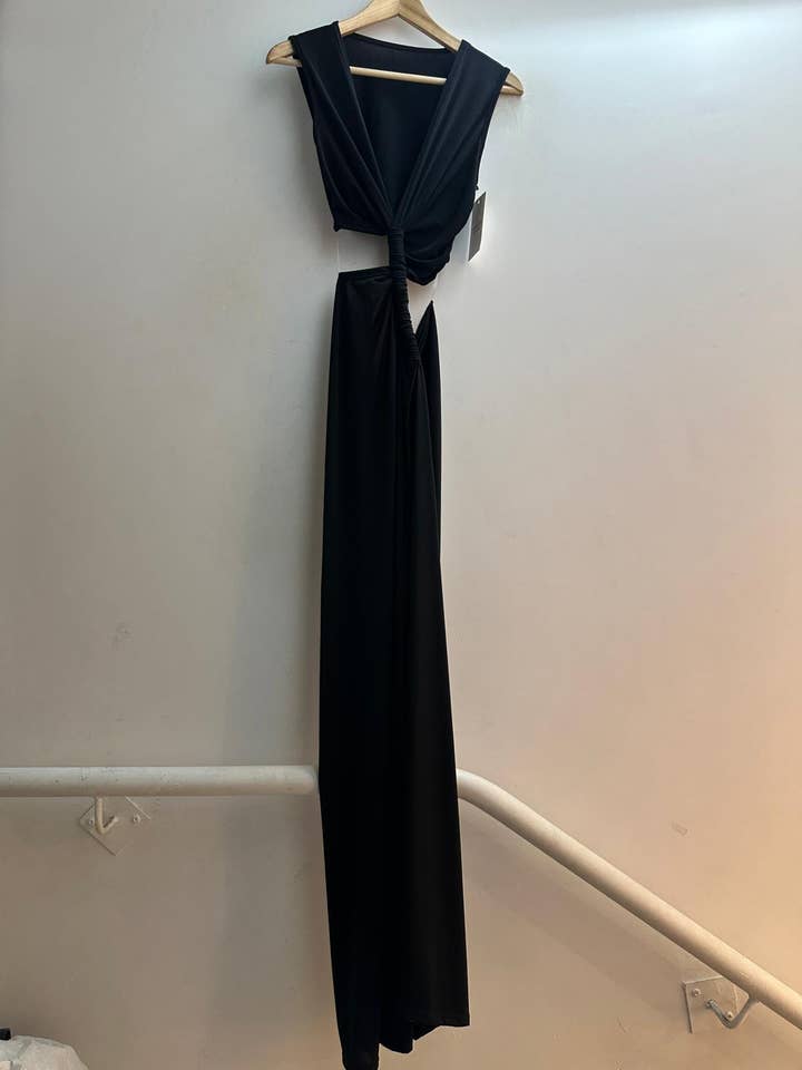 LORIANE - Wholesale Gown - Women's - 6595 long dress with slit one size