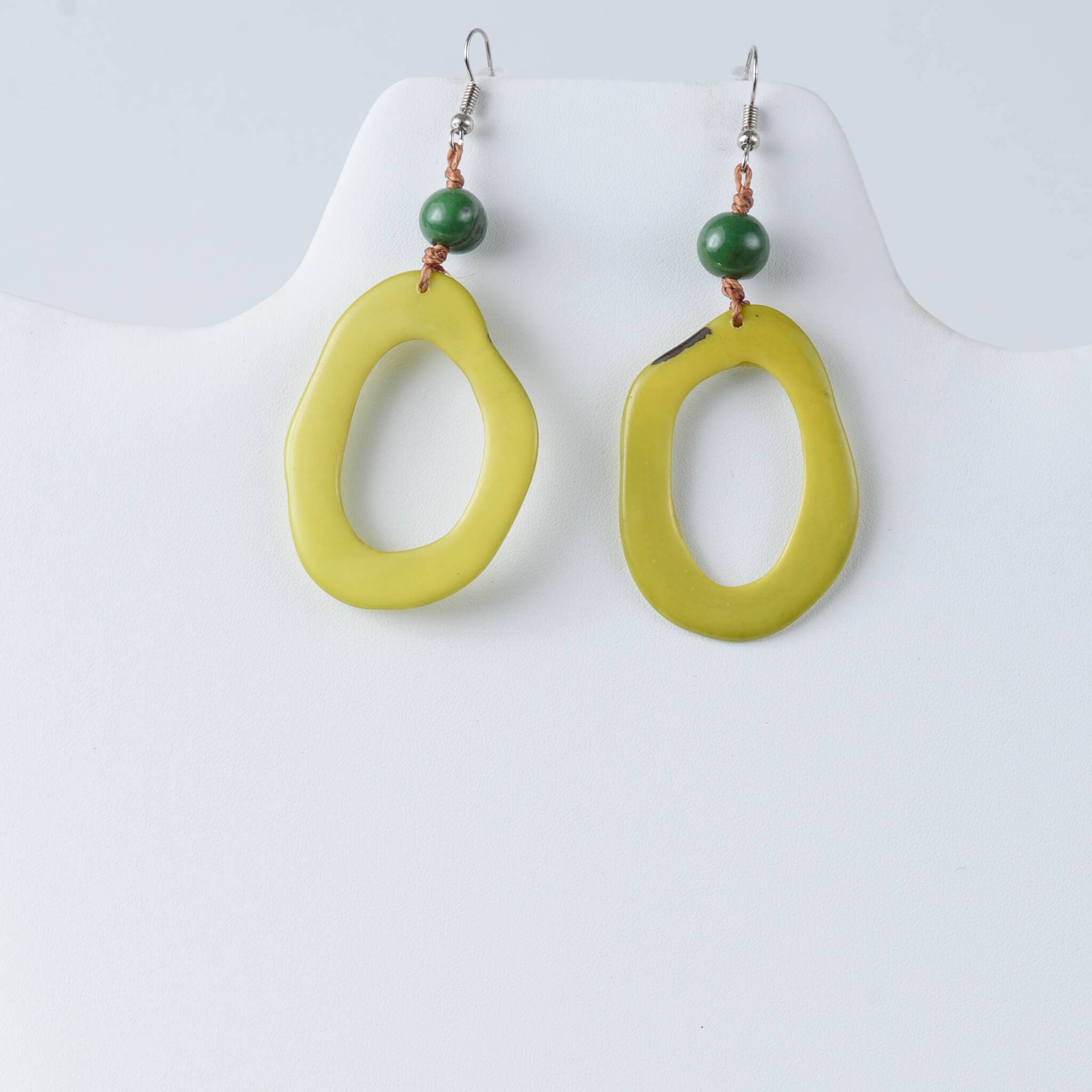 TaguArtsy - Wholesale Dangle Earrings - Alicia Tagua Oval Drop Earrings | Handmade & Lightweight 6