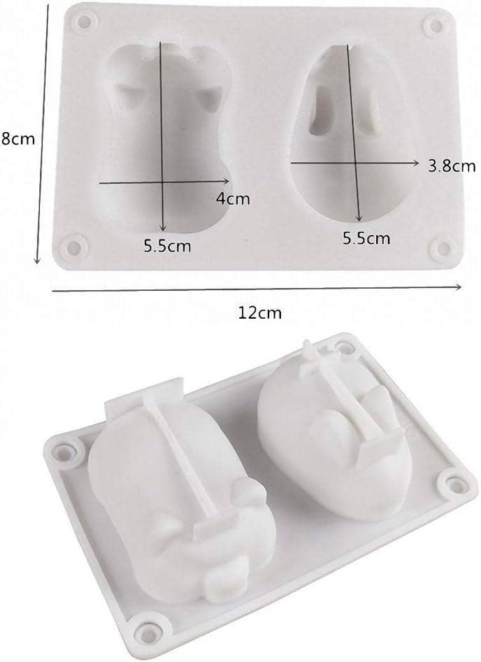 VIGOR – wholesale Chocolate/candy mould – Silicone Mousse Cake Mold Bunny Piggy Baking Tray Dessert Mold Pastry(2 Pcs)(10 Pack)7