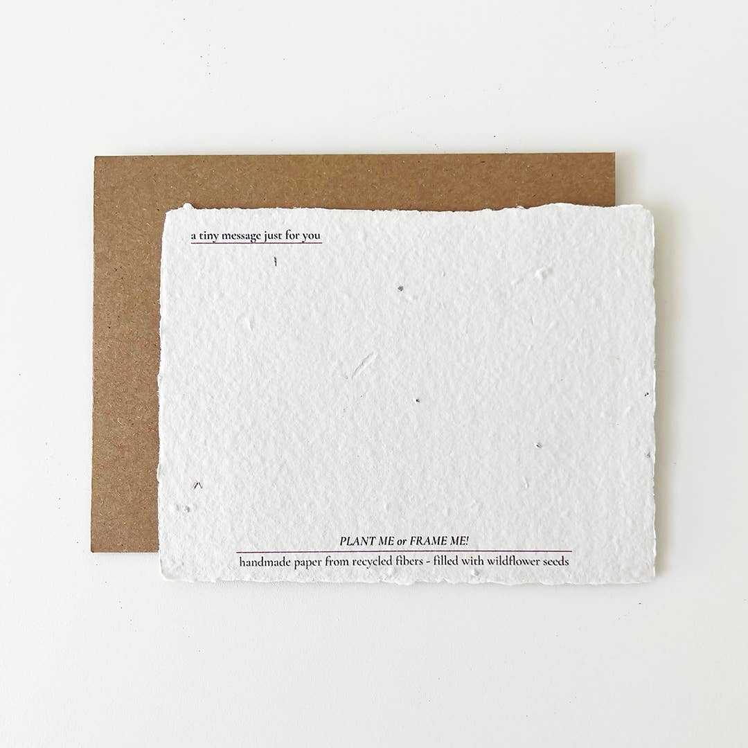 tiny poetry project – Großhandel Geburtstagskarten – Birthday Magic: Pflanzbare Wildblumen-Geburtstagskarte1