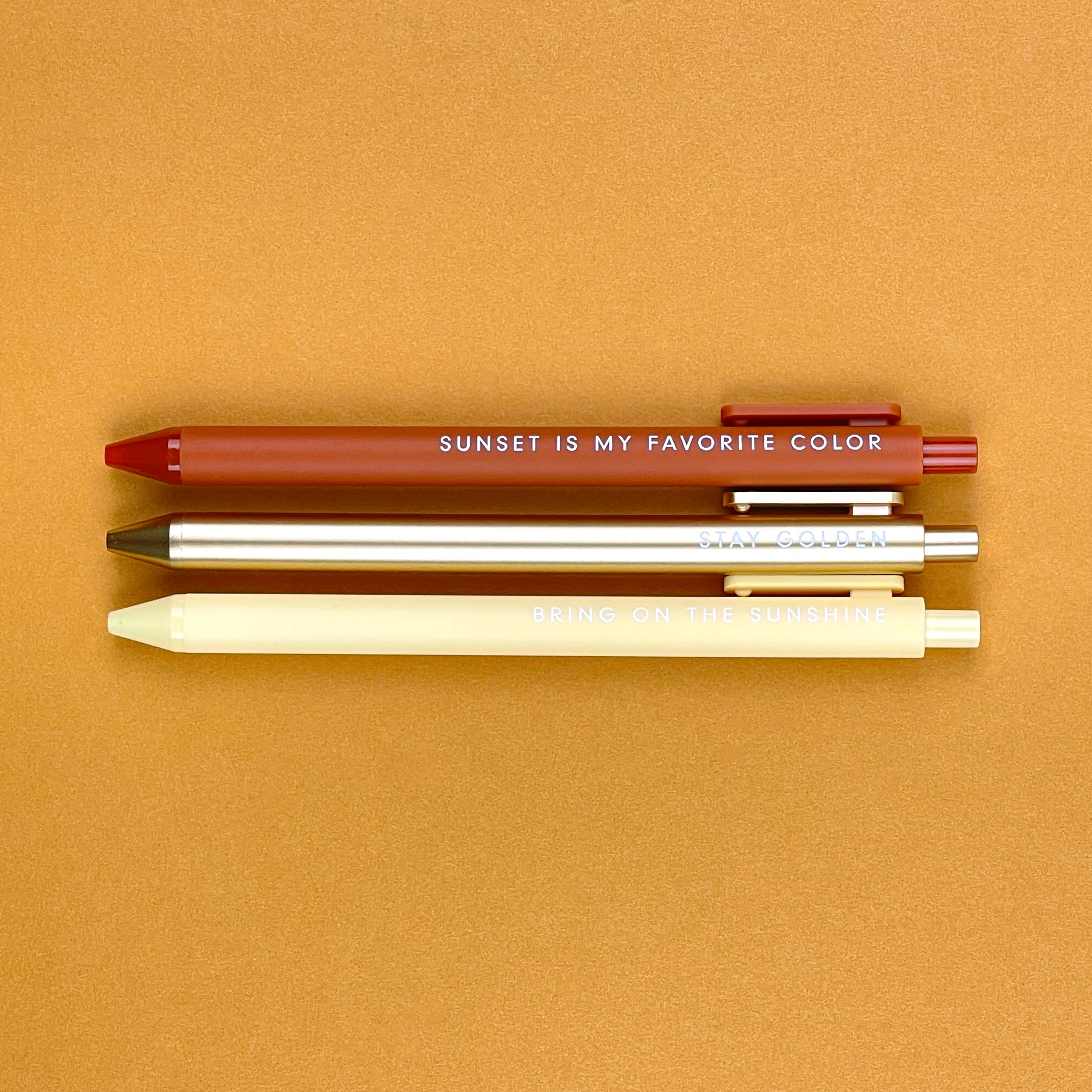 Ruff House Print Shop - Wholesale Pen - Sunshine Jotter Gel Pen: Set of 31