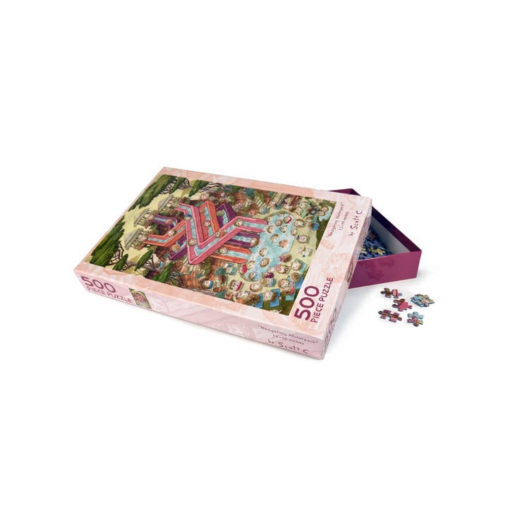 The Scott C Shop - Wholesale Puzzle - Adult - Hedgehog Waterpark 500 Piece Puzzle1