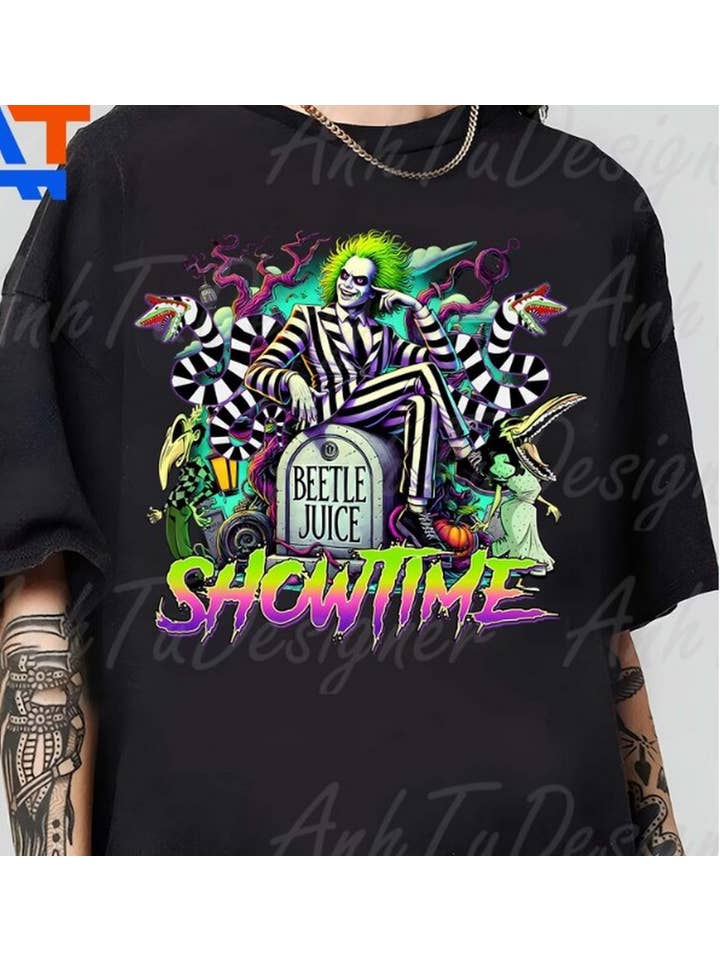 Black Show TIme Killer Shirt, Horror Movie Shirt, Friends Horror C for wholesale on Faire