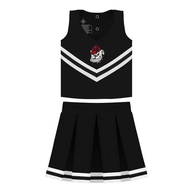 Creative Knitwear - Wholesale Athletic Dress - Kids - Georgia Bulldogs 3-Piece Girls Cheer Dress1