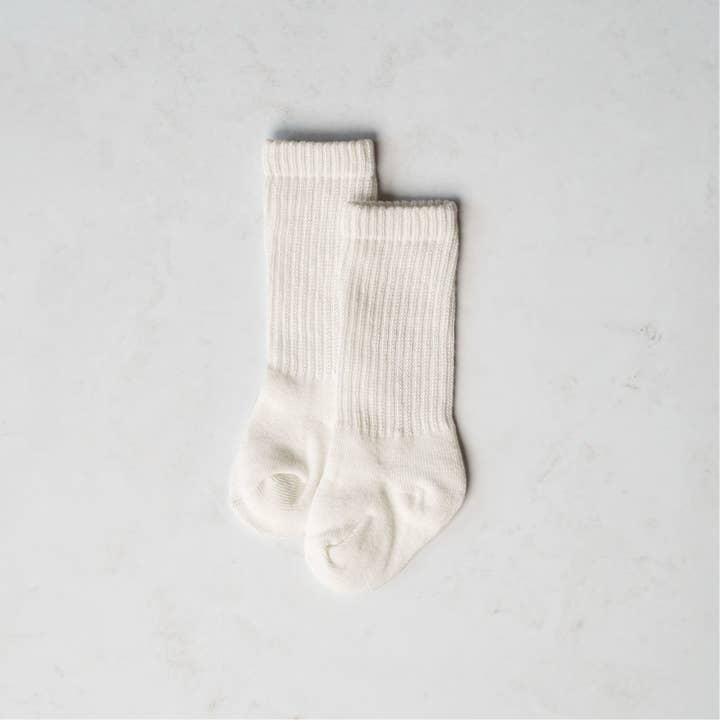 Atlas Grey - Wholesale Socks - Baby - Organic Slouch Socks3