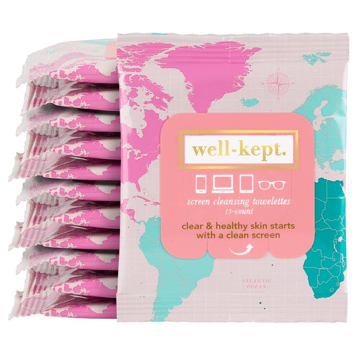 DIE GLOBE SCREEN REINIGUNGSTÜCHER / TECH-TÜCHER für den Großhandel von Well-Kept, Screen Wipes