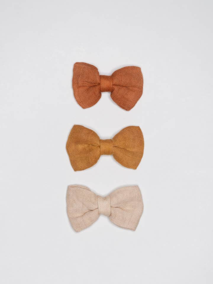 Hair Bow Clip - Set of 3 for wholesale by La Petite Leonne