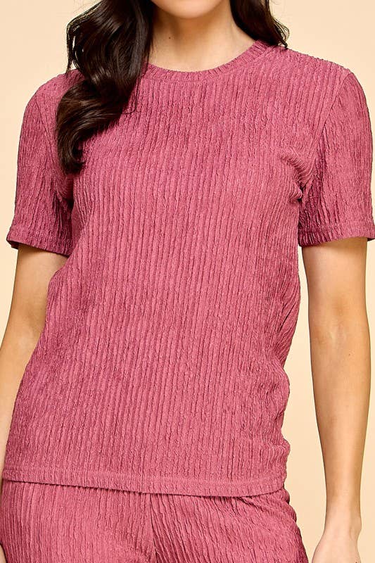 MIO WHOLESALE - Wholesale Lounge Set - Women's - HK705 CRINKLE 2-PIECE SET4