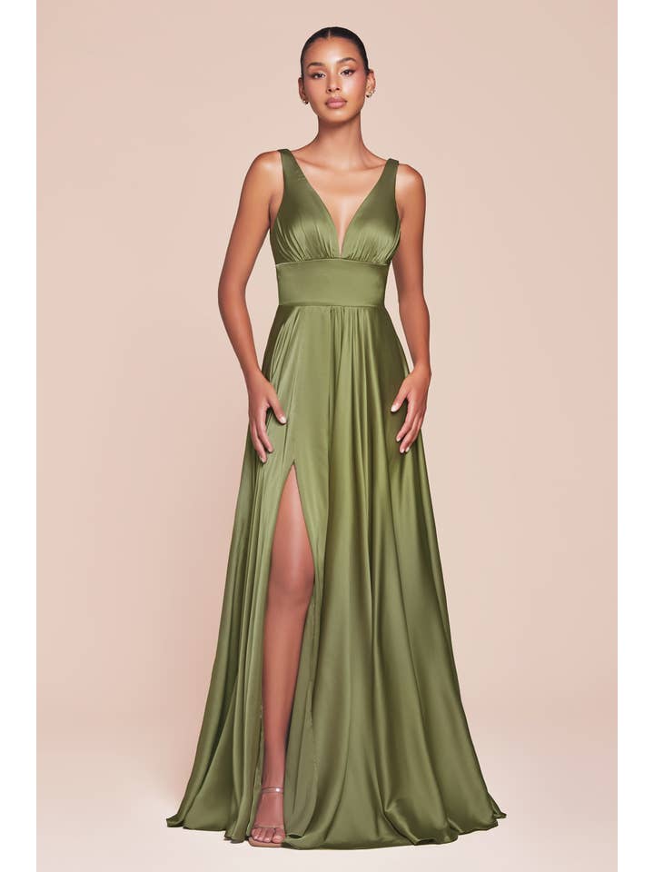 Ladivine by Cinderella Divine - Wholesale Gown – Women's - Satin A-Line Dress20