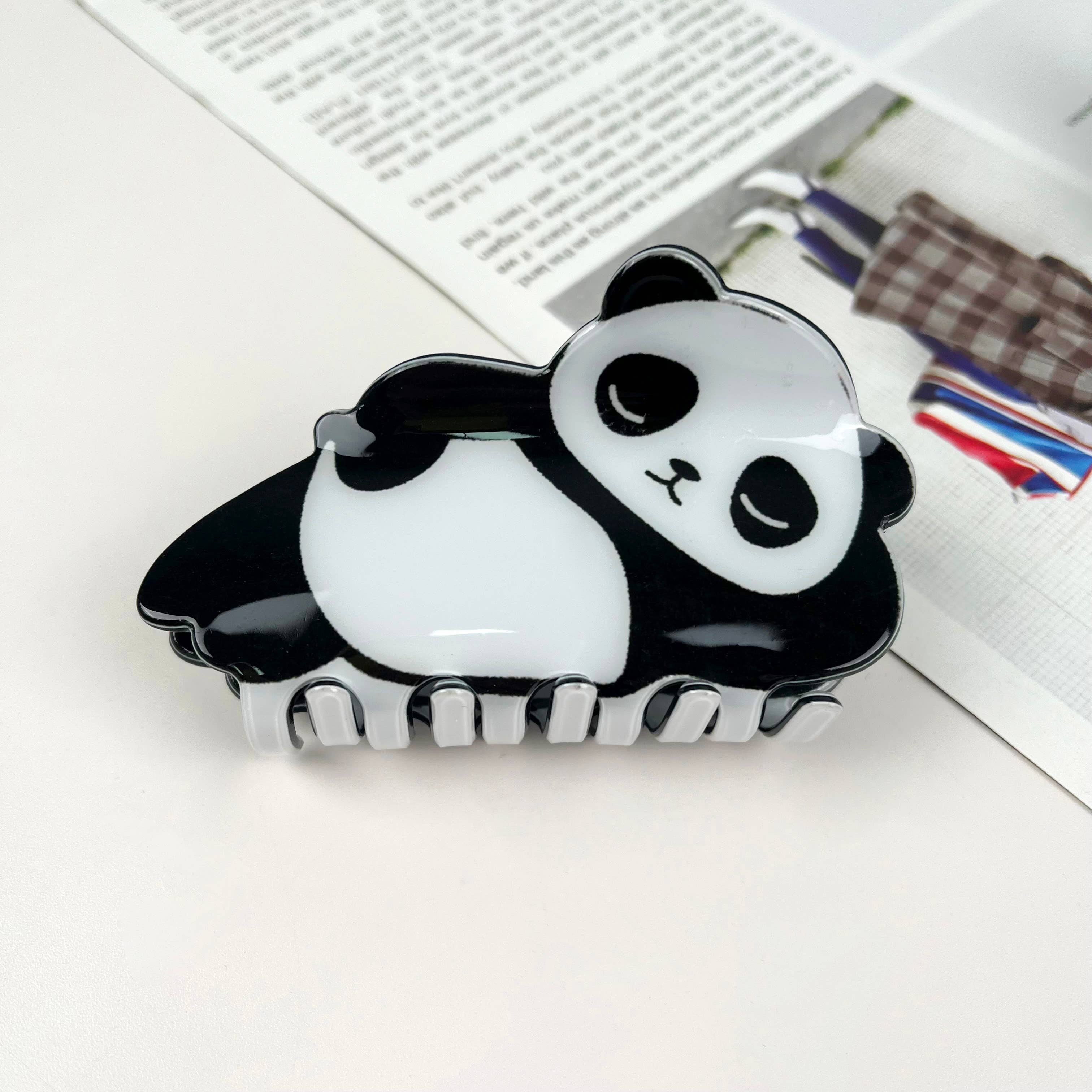 mildstyles - Vente Pince à cheveux – femme - Pinces à cheveux en forme de panda, dessin animé6