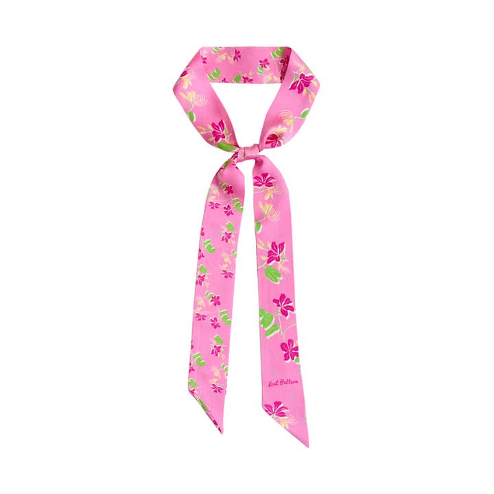 Pañuelo de Seda "Beach Blossom" - Rosa para venta al por mayor de Lost Pattern NYC