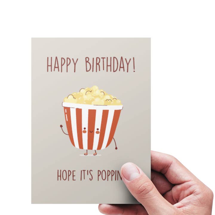 Kortspecialisten - Wholesale Birthday Card - Hope it's poppin - Card
