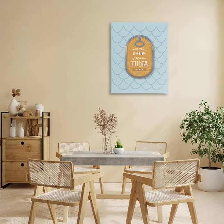 Stupell Industries - Wholesale Canvas art - Nautical Tuna Tin Canvas2