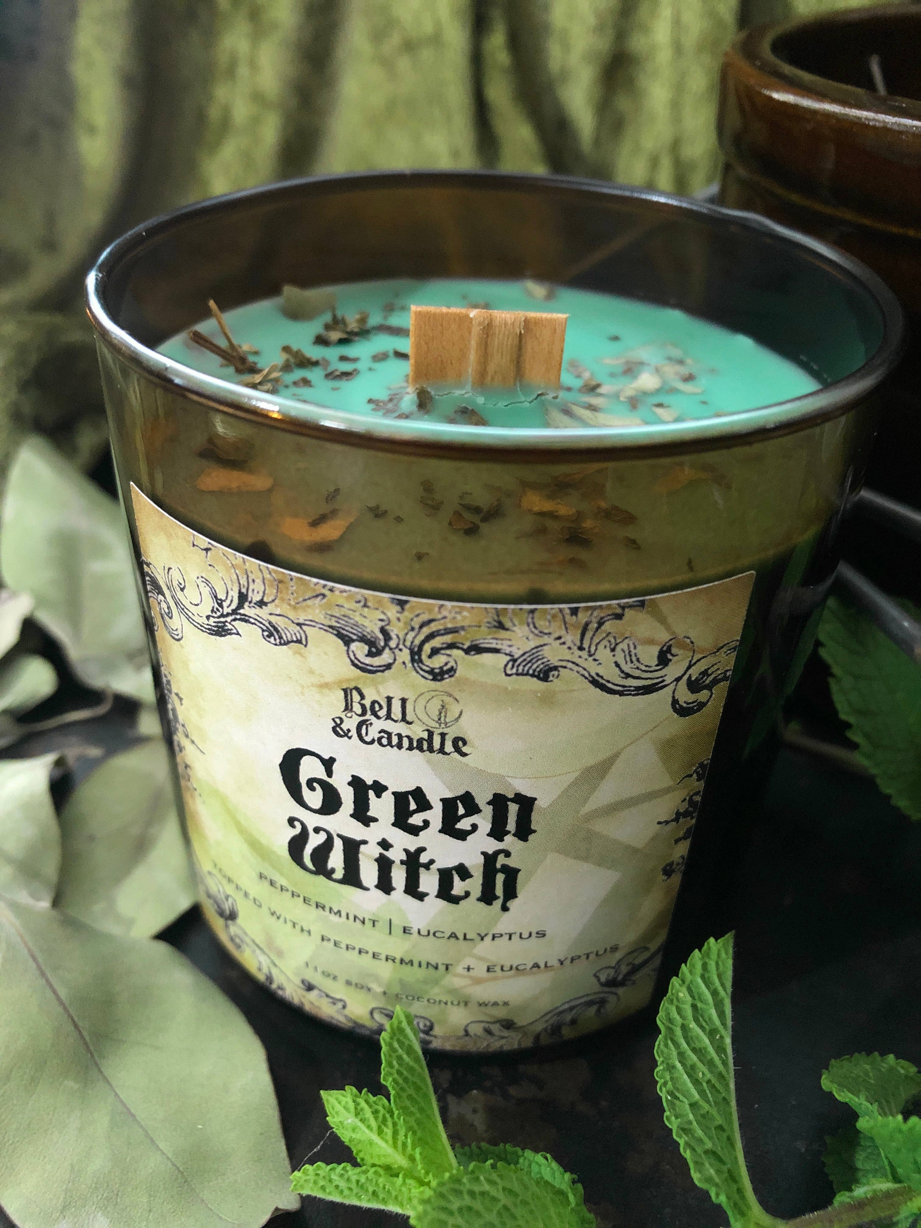 Bell & Candle - Wholesale Jar/Filled Candle - Green Witch Candle