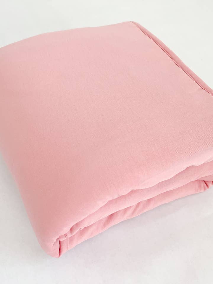 NODNAL Co. - Wholesale Bedding Blanket - Kids & Baby - Bamboo Quilted Blanket in Dusty Rose13