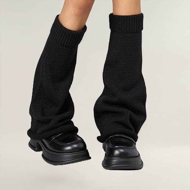 Jambières en tricot côtelé pour femmes, couvre-bottes à enfiler, accessoire de mode d'hiver pour la vente par AK Brand