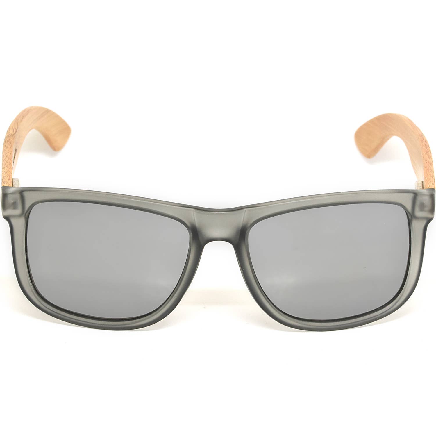 GOWOOD – wholesale Solglasögon - Unisex – Fyrkantig bambu trä solglasögon med silver polariserade linser2