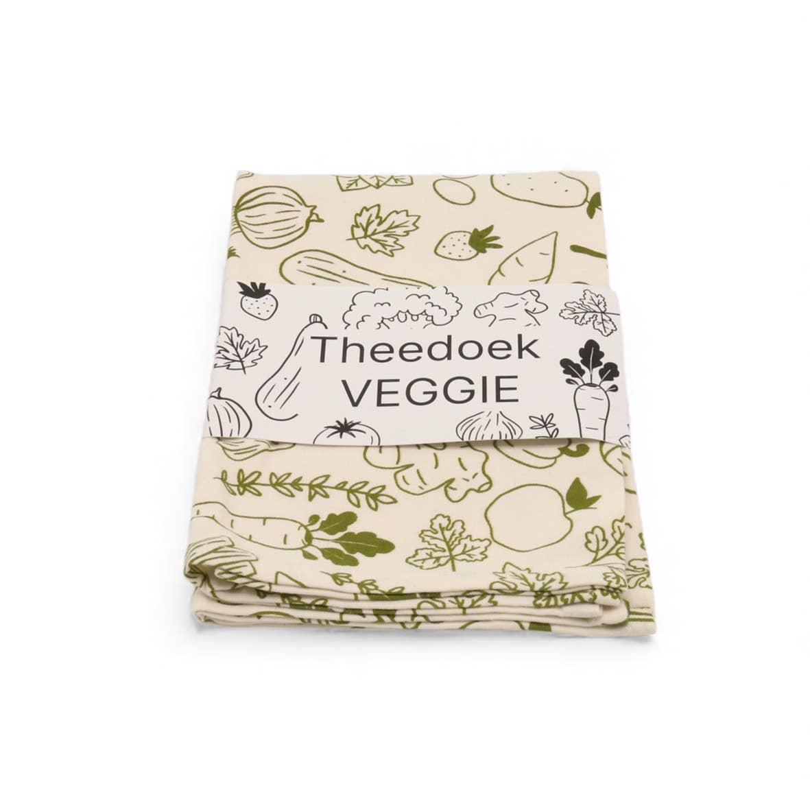 Hollandsche Waaren - Wholesale Tea Towel - Veggie Green Tea Towel2