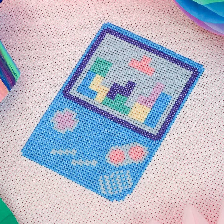 "Gameboy" - Cross Stitch Kit for wholesale by Hand Over Your Fairy Cakes
