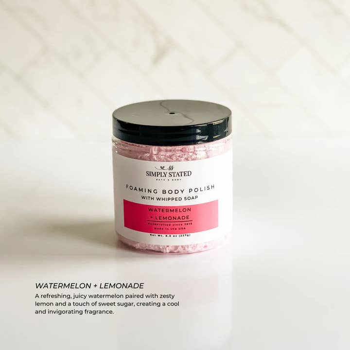 Simply Stated Bath & Body - Wholesale Body Scrub/Exfoliant - Seasonal Foaming Body Polish Collection | Limited Batches5