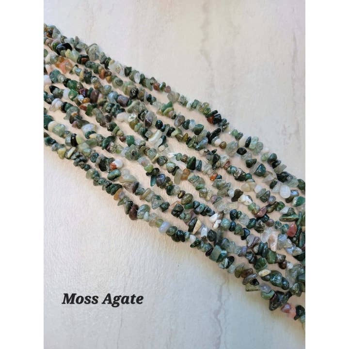My Magic Place Shop - Wholesale Beads - Natural Gemstone Chip Beads Assorted Stone 32" Strand