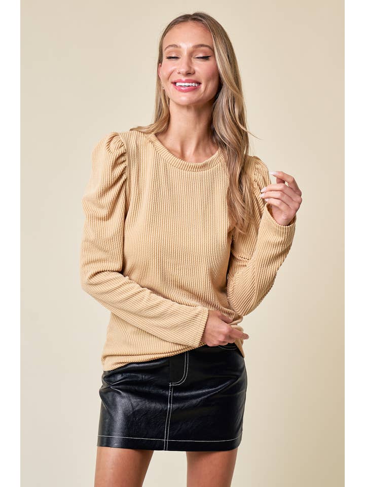 lovely melody - Wholesale Knit Top - Women's - LMT4604-Cece Solid Long Sleeve Top3