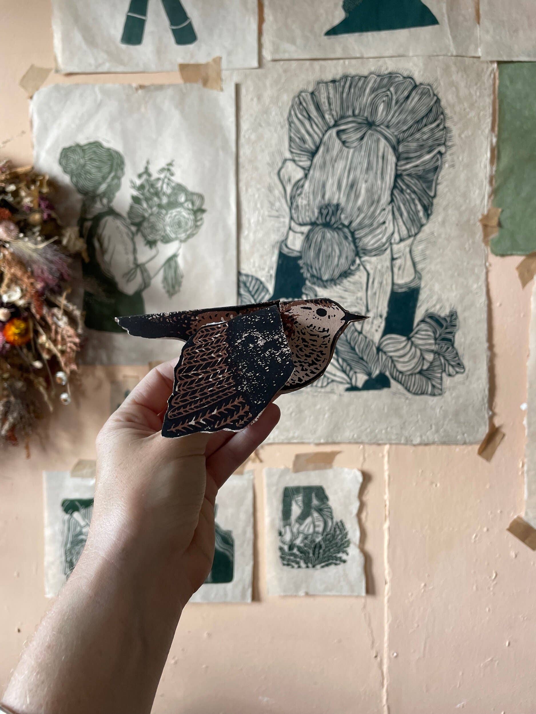 Rosanna Morris - Wholesale Everyday Greeting Card - Wren Greeting Card4