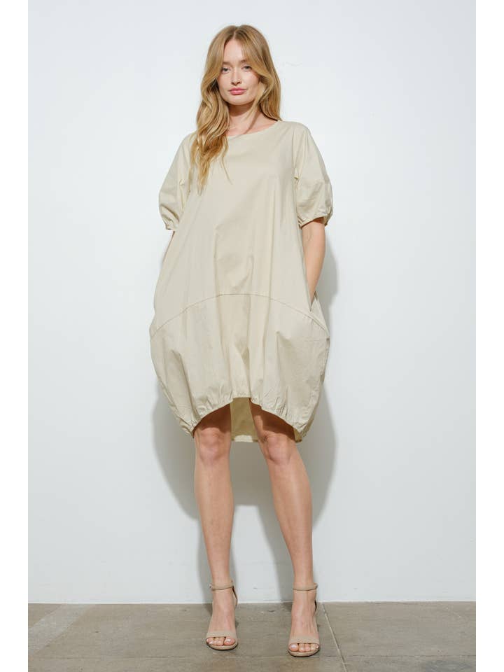 Bloidy – wholesale Klänning - Dam – Poplin Kortärmad Mini Bubble Klänning - D10482SS16