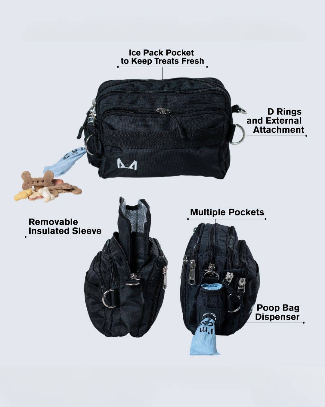 AkraCreations - Wholesale Pet Treat Bag - Dog - Dog Training Fanny Pack – Insulated & Hands-Free7