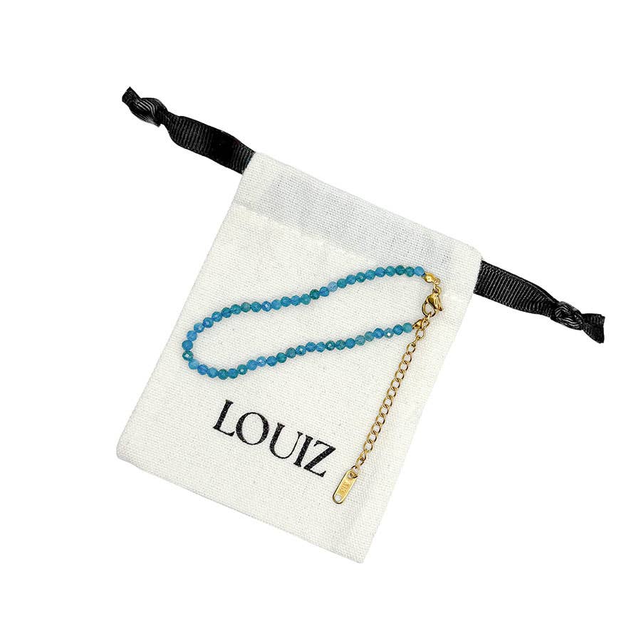 LOUIZ - Wholesale Beaded Bracelet - Larimar bracelet3