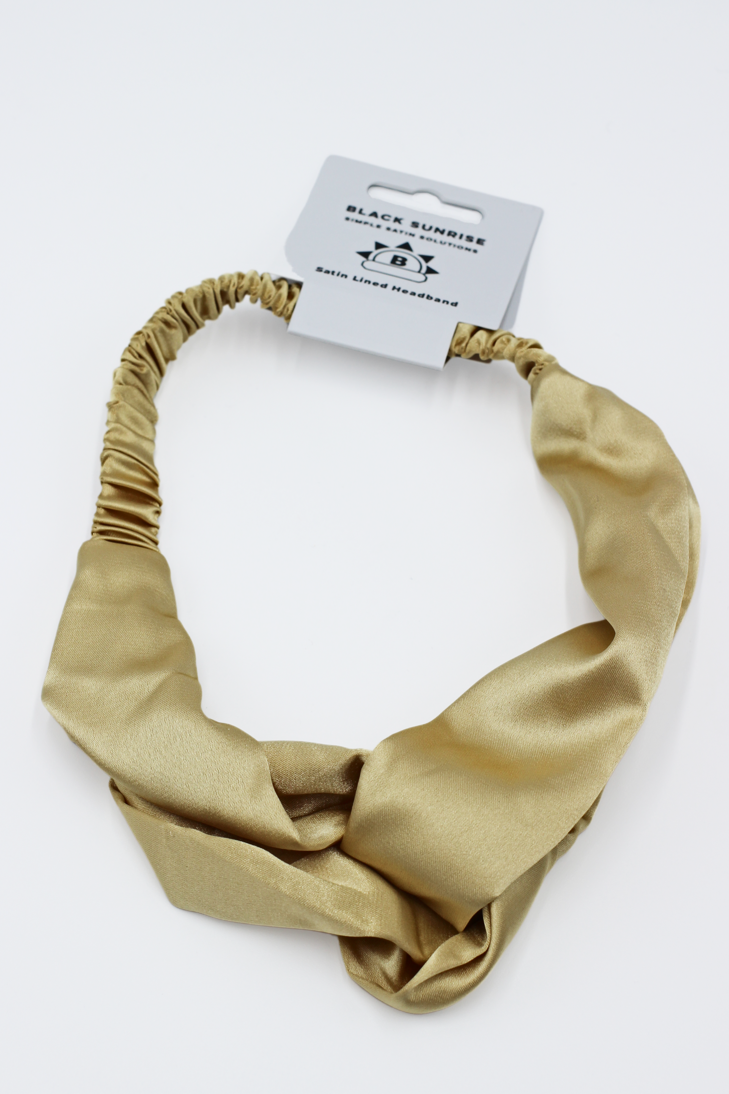 Black Sunrise – wholesale Fashion headband – women's – Satin Cross Headband3