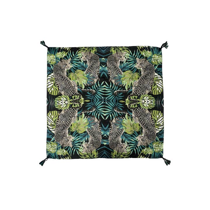 Fashion Scarf World - Wholesale Scarf - Women's - Jungle Leopard Print Square Scarf