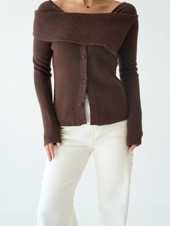 Design company-Fatma Balkir - Wholesale Knit Sweater - Women's - Asymmetric Neckline Women’s Knit Sweater17