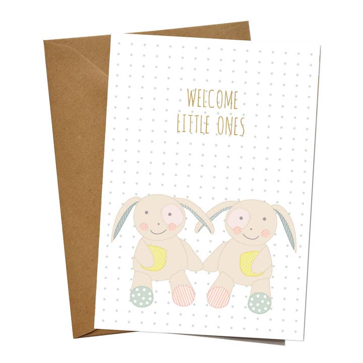 Biglietto di auguri «Welcome little ones» per la vendita all'ingrosso da parte di mimie & joe