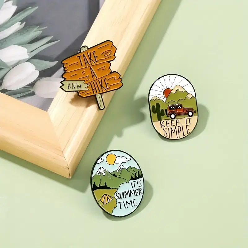 Magnifique Hearts - Wholesale Lapel Pin/Button - Nature-Inspired Enamel Pins: Outdoor Adventure Camping Pins5