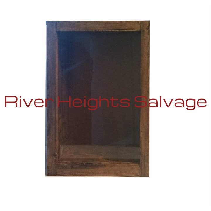 River Heights Salvage - Wholesale Picture Frame - Shadow Box 18x22 Rustic Large , Window Box Display Box Picture Frame Deep Bouquet Box Display Frame Popular Trending Wedding Best Selling3