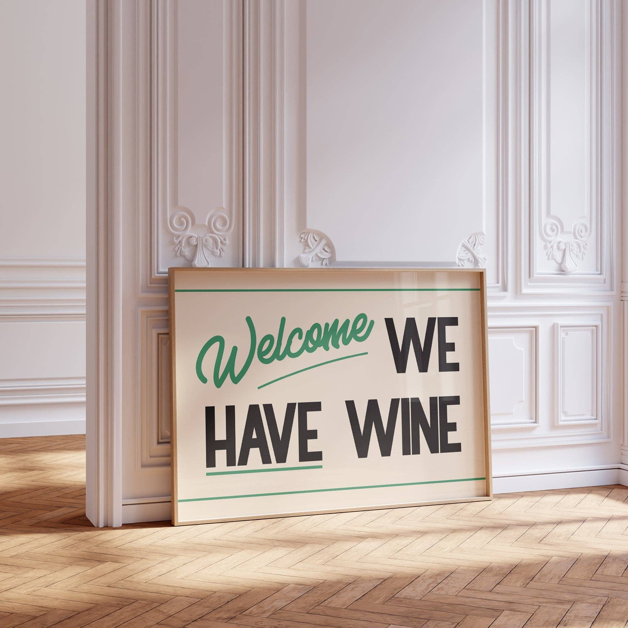 Lune Club - Wholesale Art Print - Welcome We Have Wine Print2