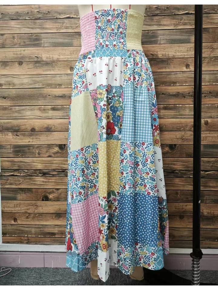 Decor Resort floral urban bohemian maxi skirt for wholesale on Faire