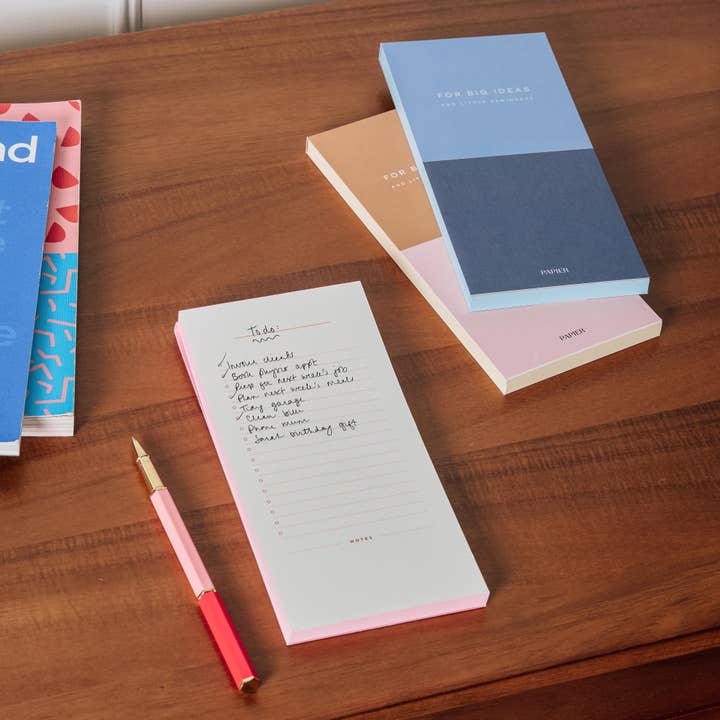 Papier - Wholesale Notepad - Colorblock Set of 3 List Notepads