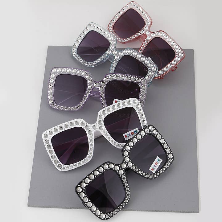 KIDS Blinged Out Thick Framed Square Sunglasses and other Purchase Wholesale baby bling. Free Returns & Net 60 Terms on Faire trending on Faire.