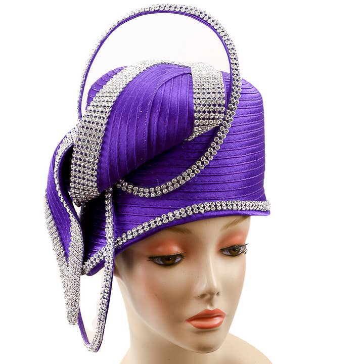 Pillbox with Bow Accent - #4137 for wholesale by Charm Hats