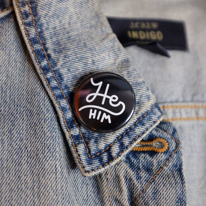 Han/honom pronomen knapp för wholesale av Bianca's Design Shop