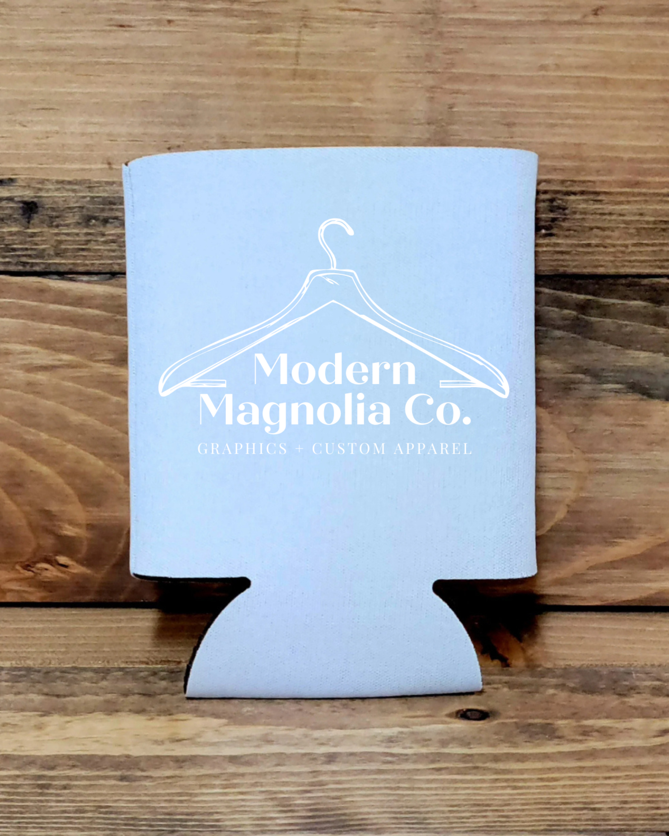 Modern Magnolia Co. - Wholesale Drink Huggers & Koozies - Custom Business Logo Can Koozies1