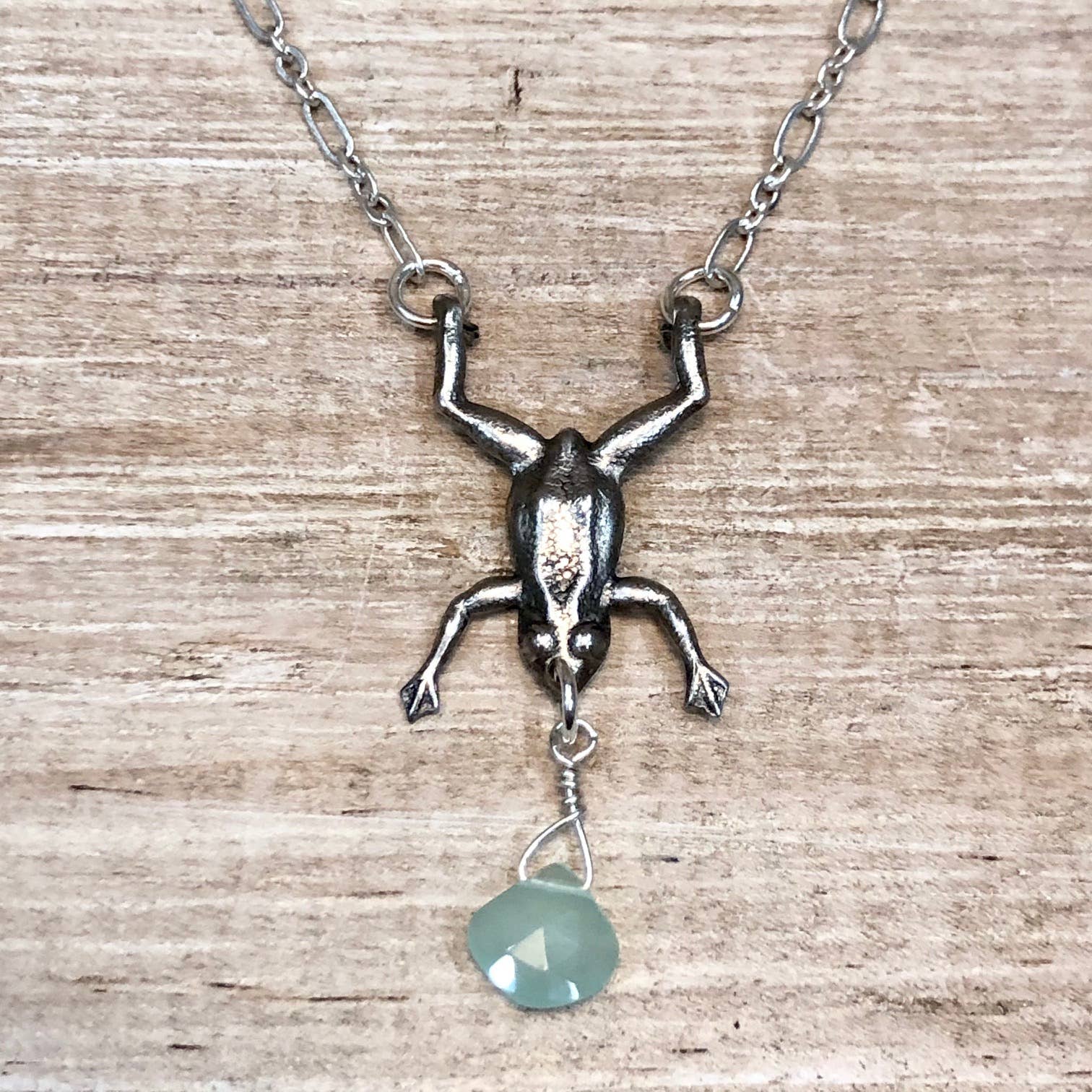 Lorraine Frances Jewelry - Wholesale Pendant/Charm Necklace - Frog Necklace With Gem4